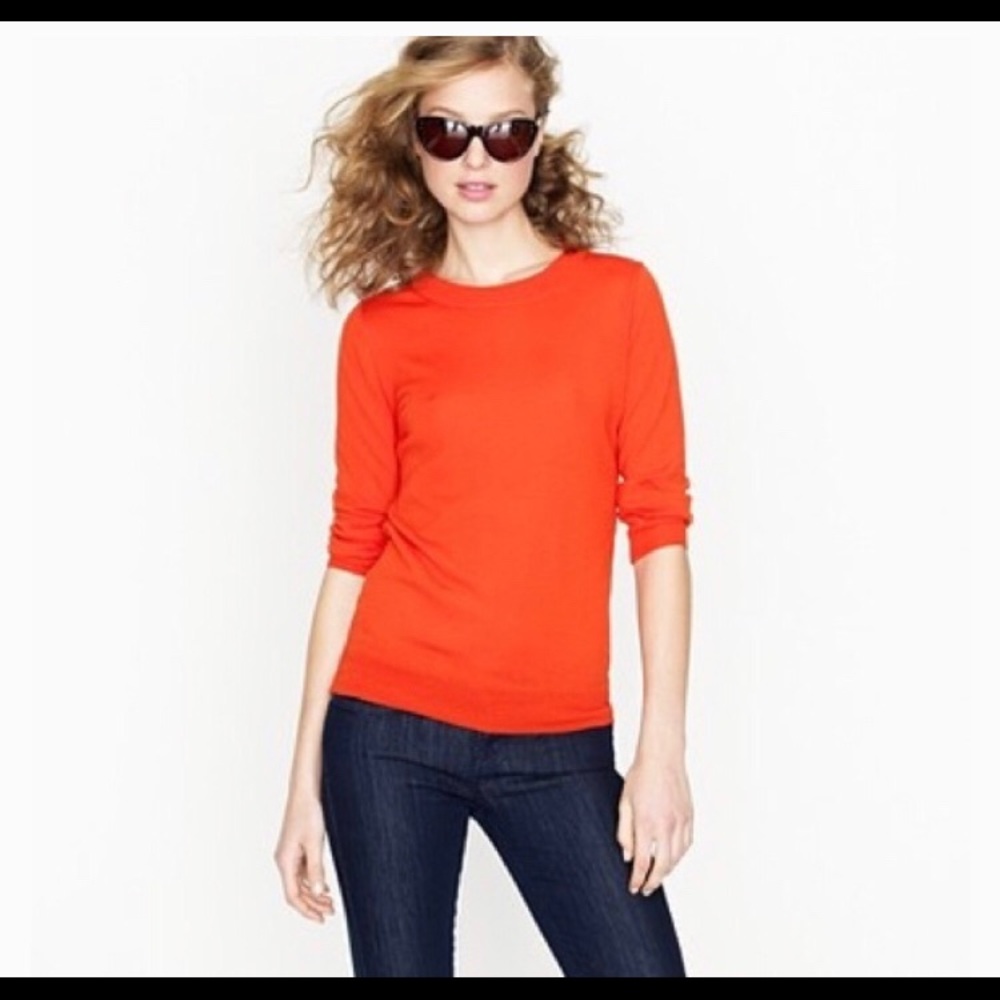 J. Crew Orange Sweater